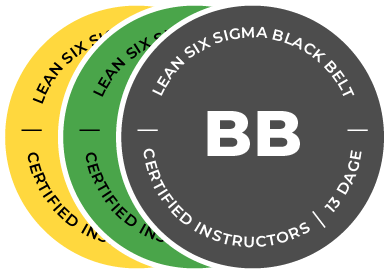 Lean Six Sigma Black Belt badges hos Compass