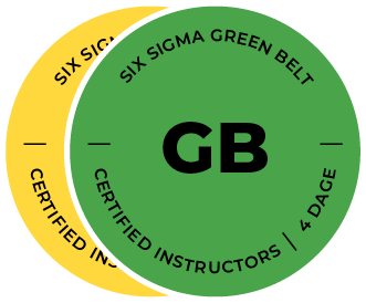 Six Sigma Green Belt badges hos Compass