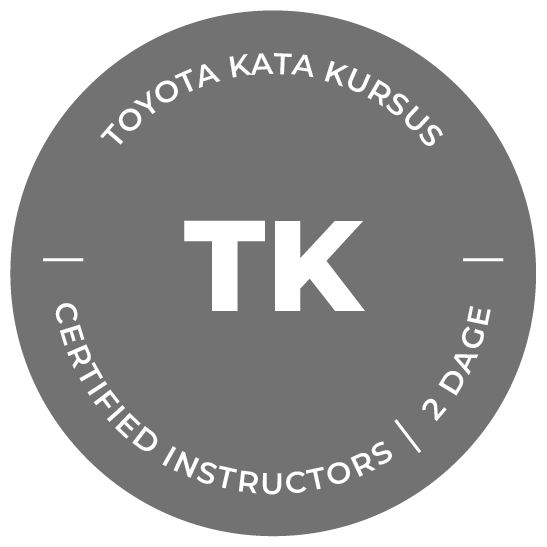 Toyota Kata Kursus badge hos Compass