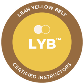 Lean Yellow Belt Badge fra Compass