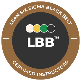 Lean Six Sigma Black Belt badges hos Compass