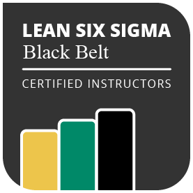 Lean Six Sigma Black Belt badges hos Compass