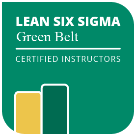 Lean Six Sigma Green Belt badges hos Compass
