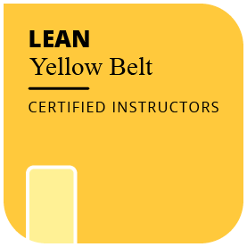 Lean Yellow Belt Badge fra Compass