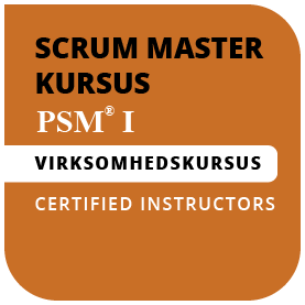 firma badge til Scrum Master kursus hos Compass