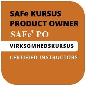 Safe Kursus Product Owner 2 dage badge