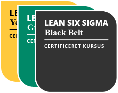 Lean Six Sigma Black Belt badges hos Compass