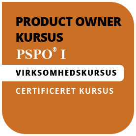 firma badge til Product Owner kursus hos Compass