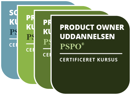 product owner uddannelse badges