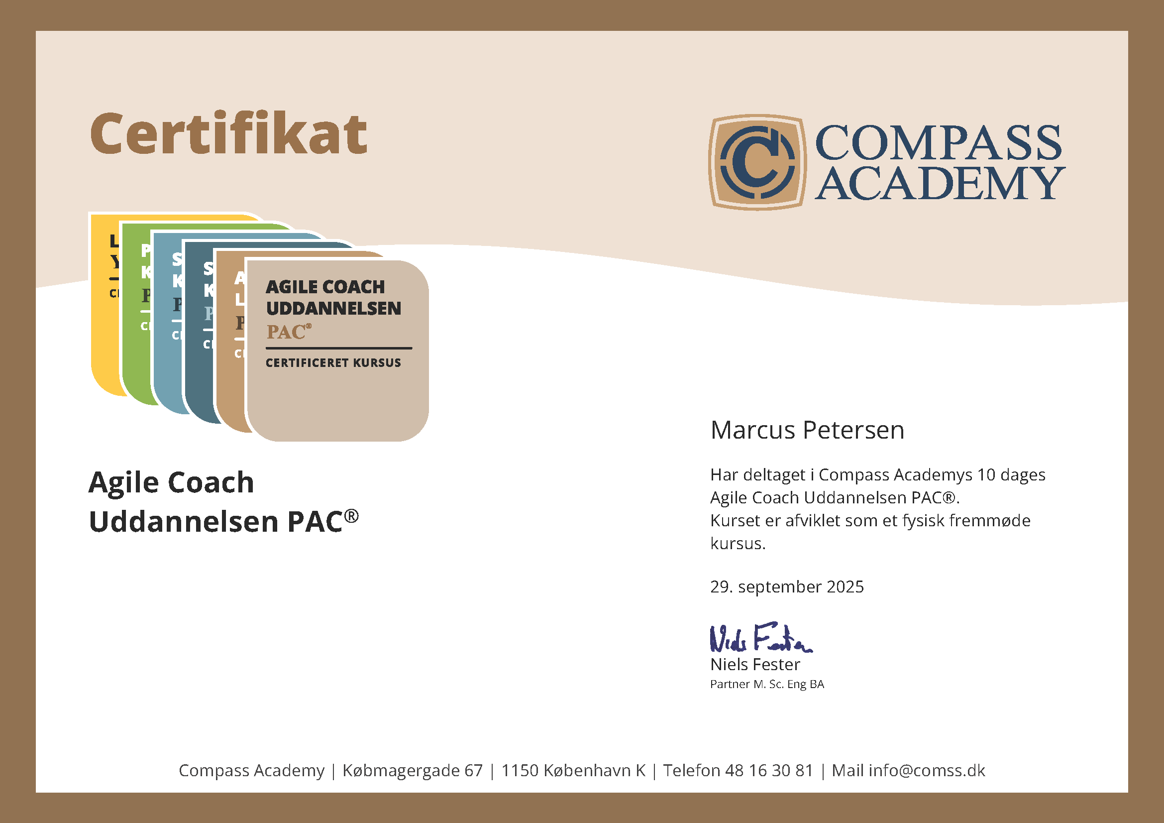 Agile Coach Certifikat