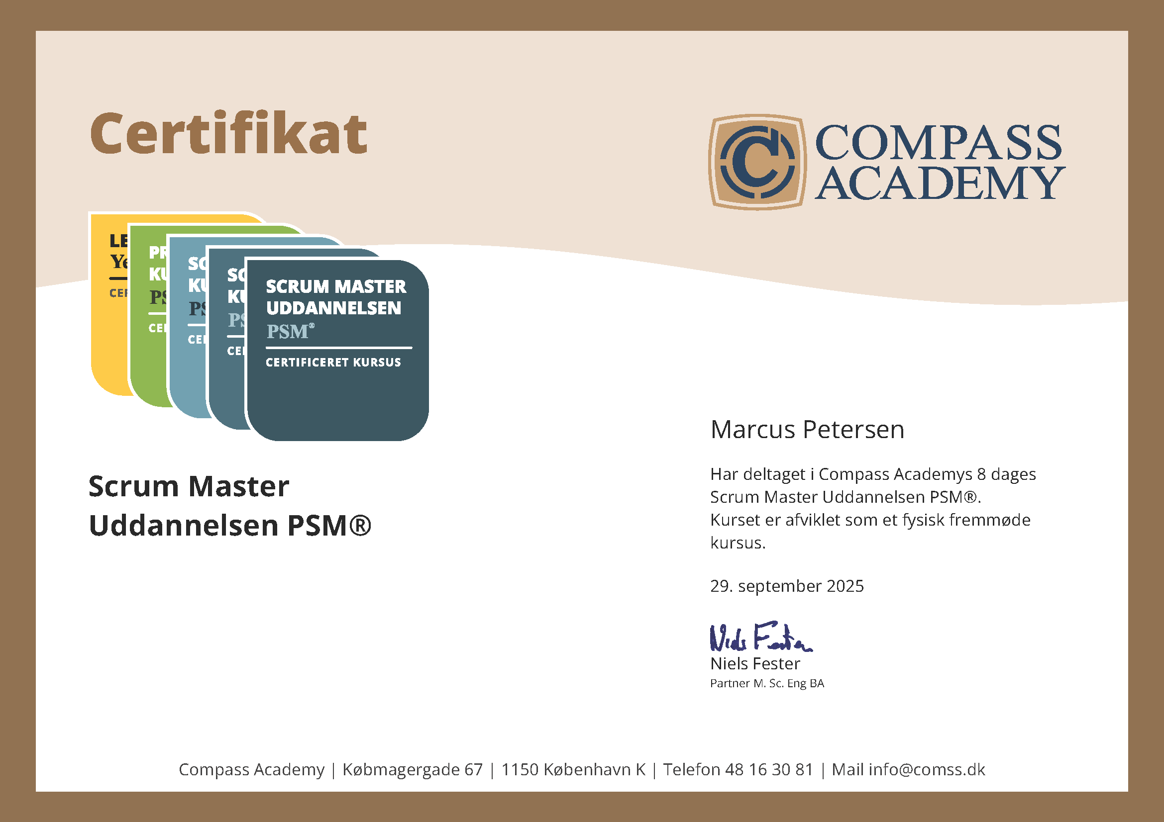 Scrum Master Certifikat