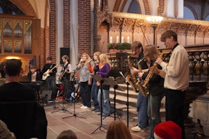 elever synger i Roskilde Domkirke