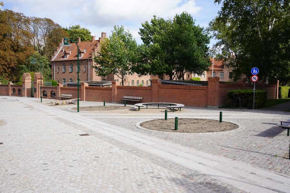 Billede af den nye plads i Roskildes bymidte, som kommer til at hedde Haraldas Plads