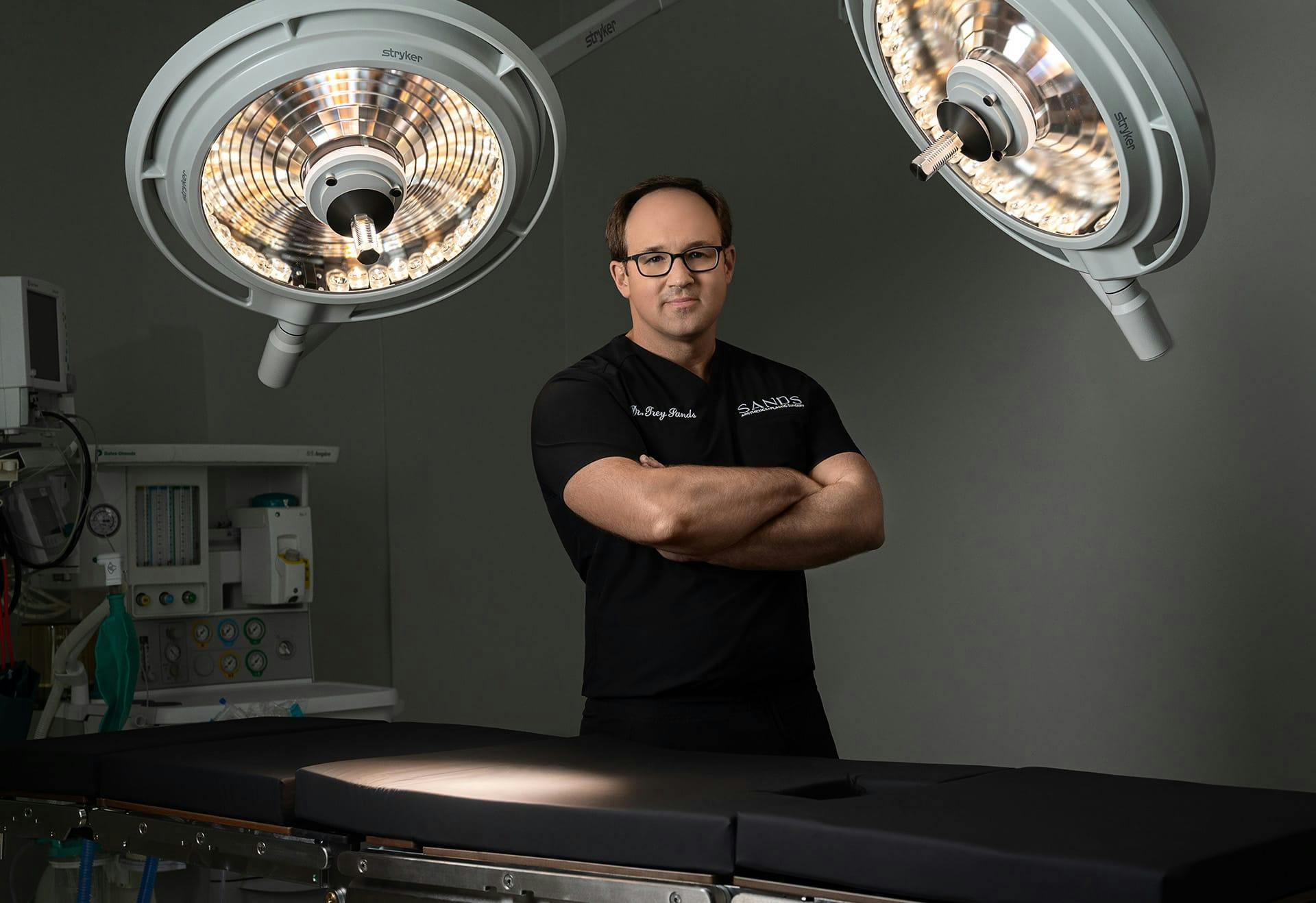 Dr. Sands in an operating room