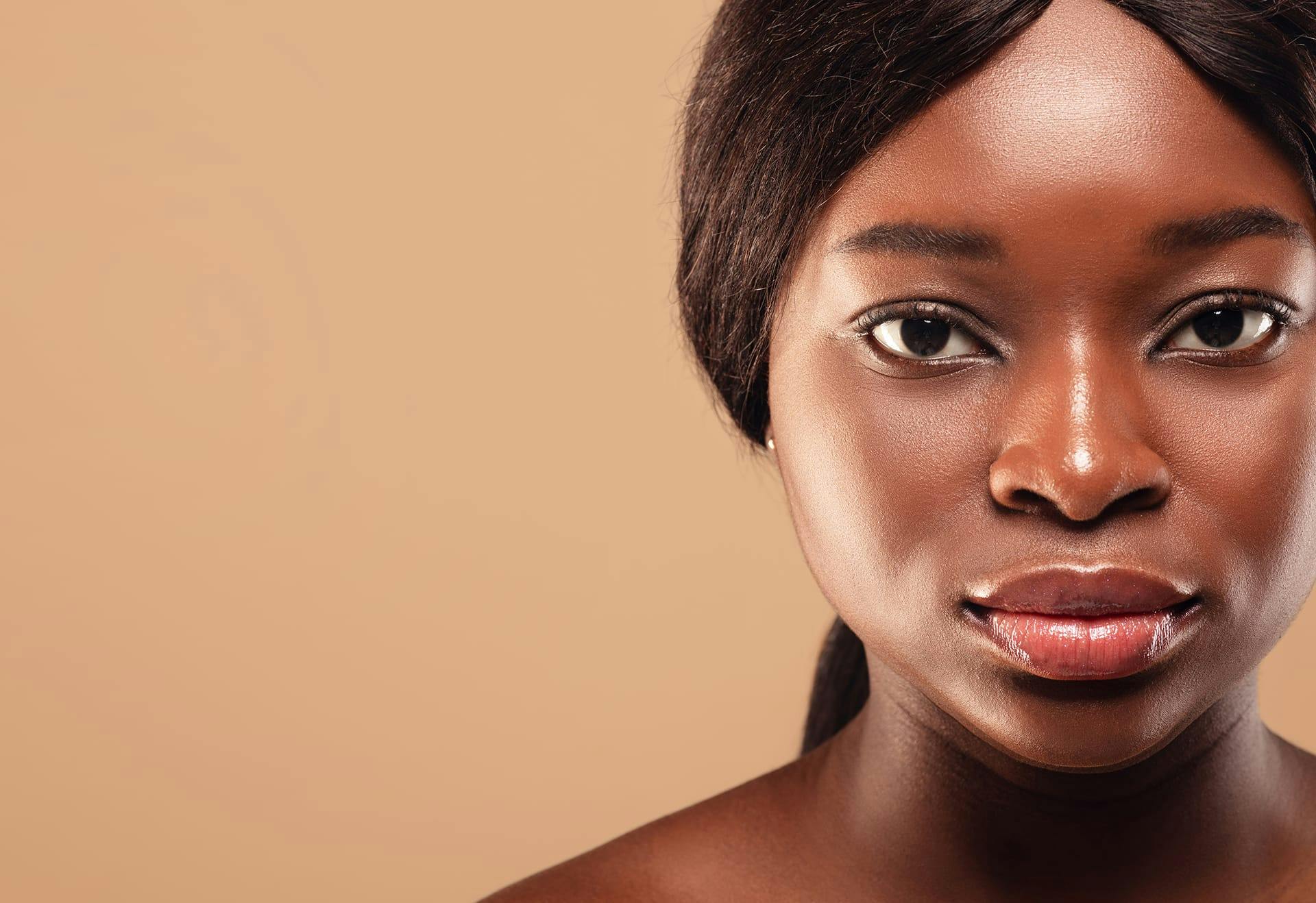 Woman looking straight into camera