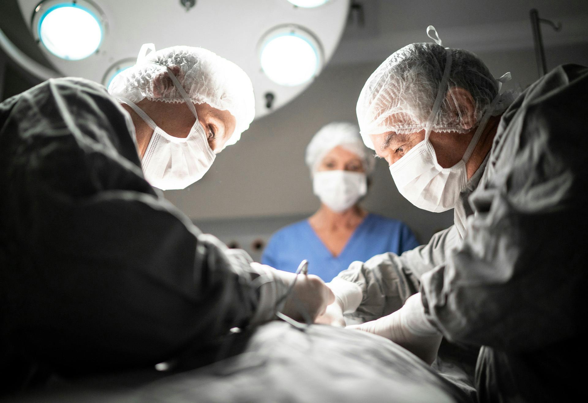 Doctors in an operating room