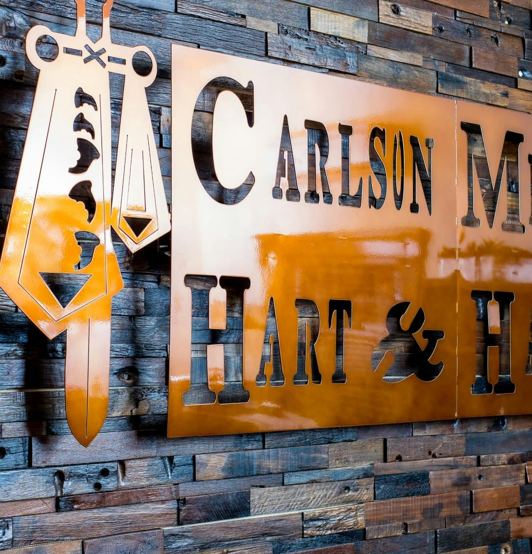 Law firm sign on the wall