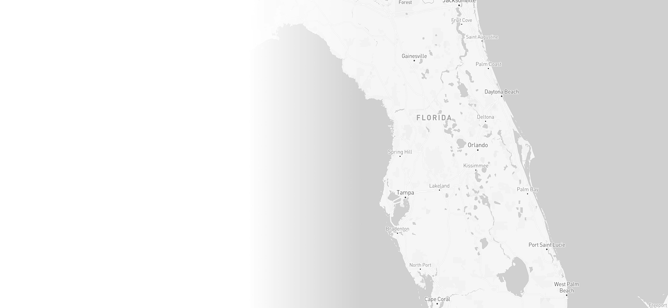 Grayscale image of Florida