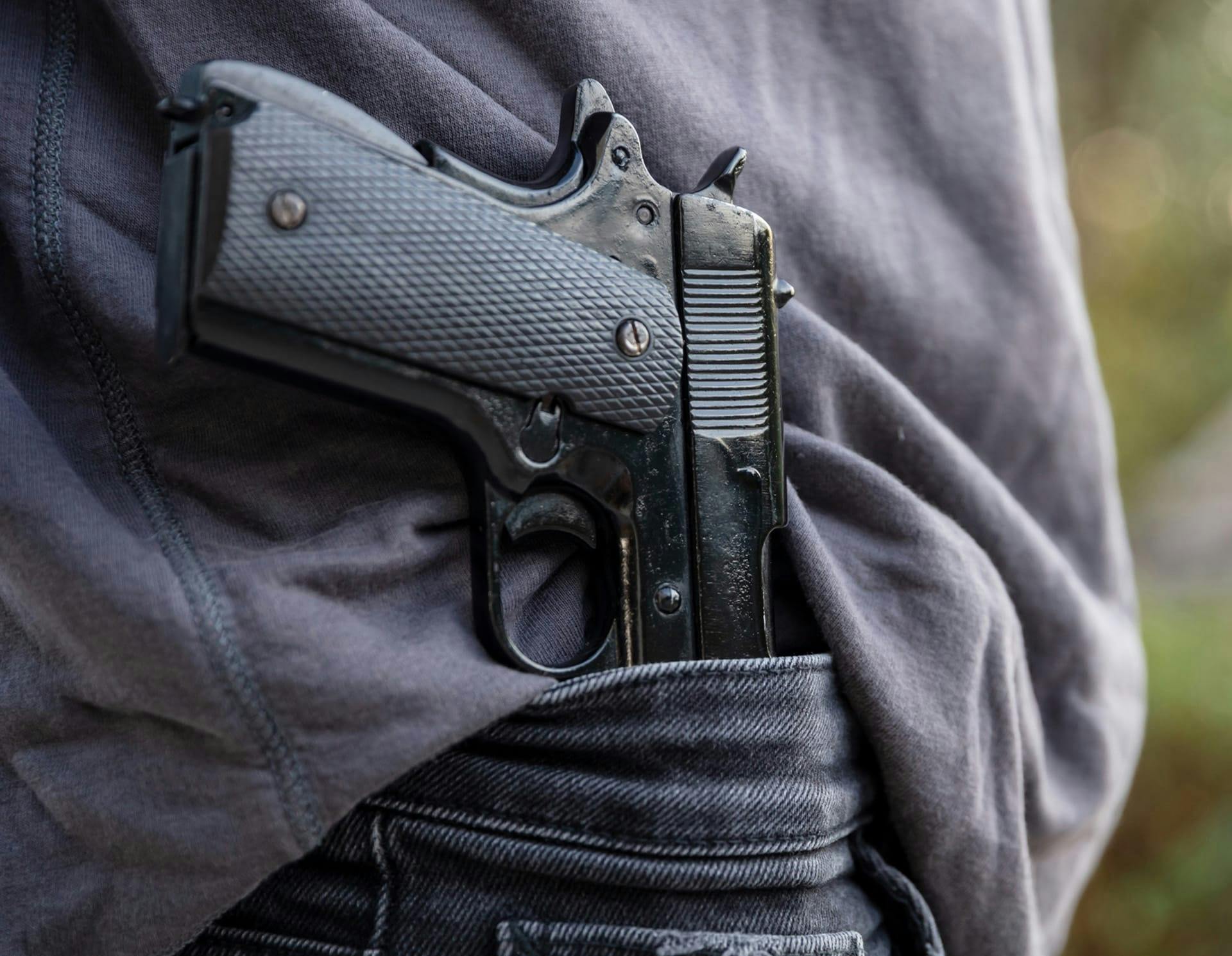 Gun in a waistband
