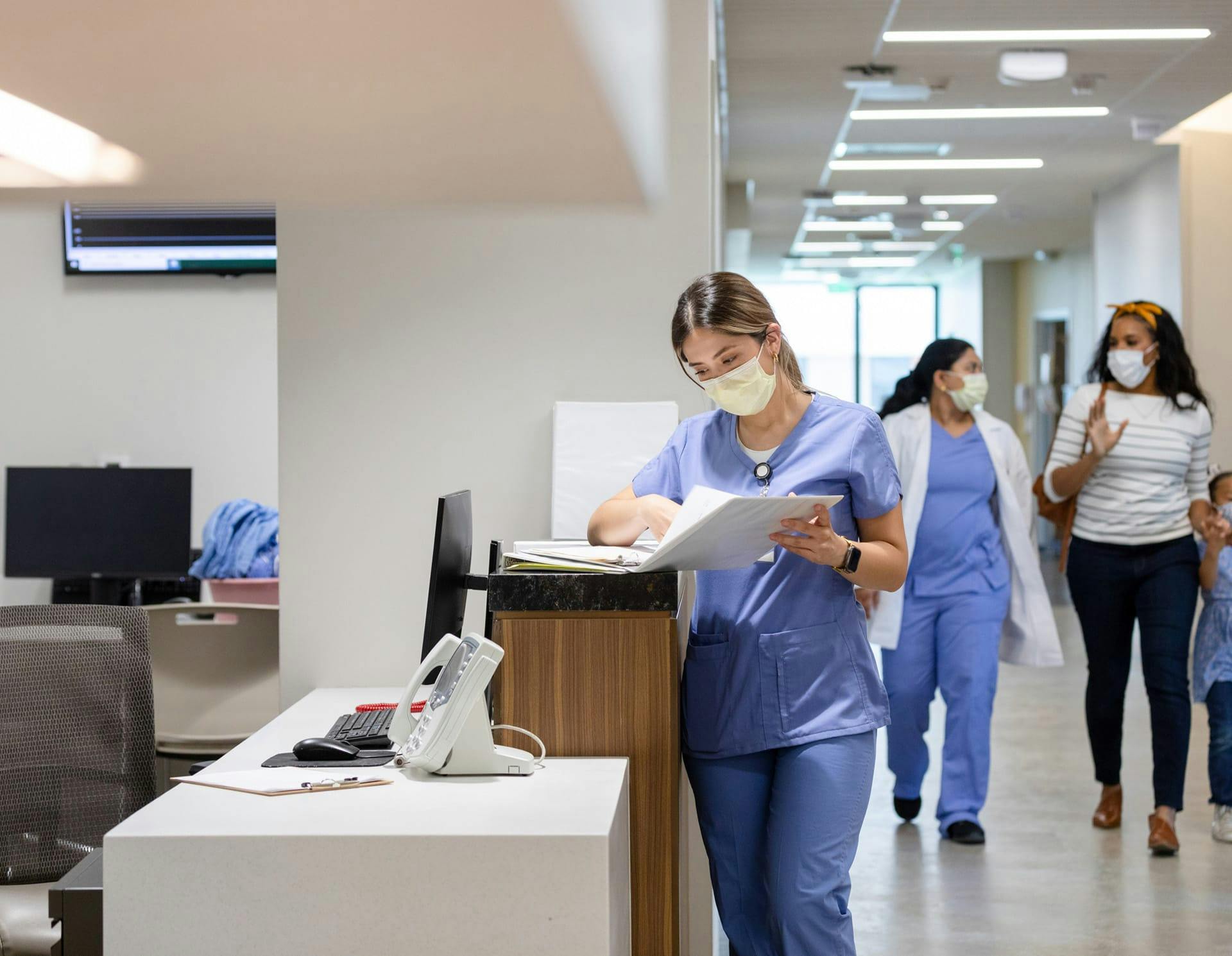 Nurses in a hospital