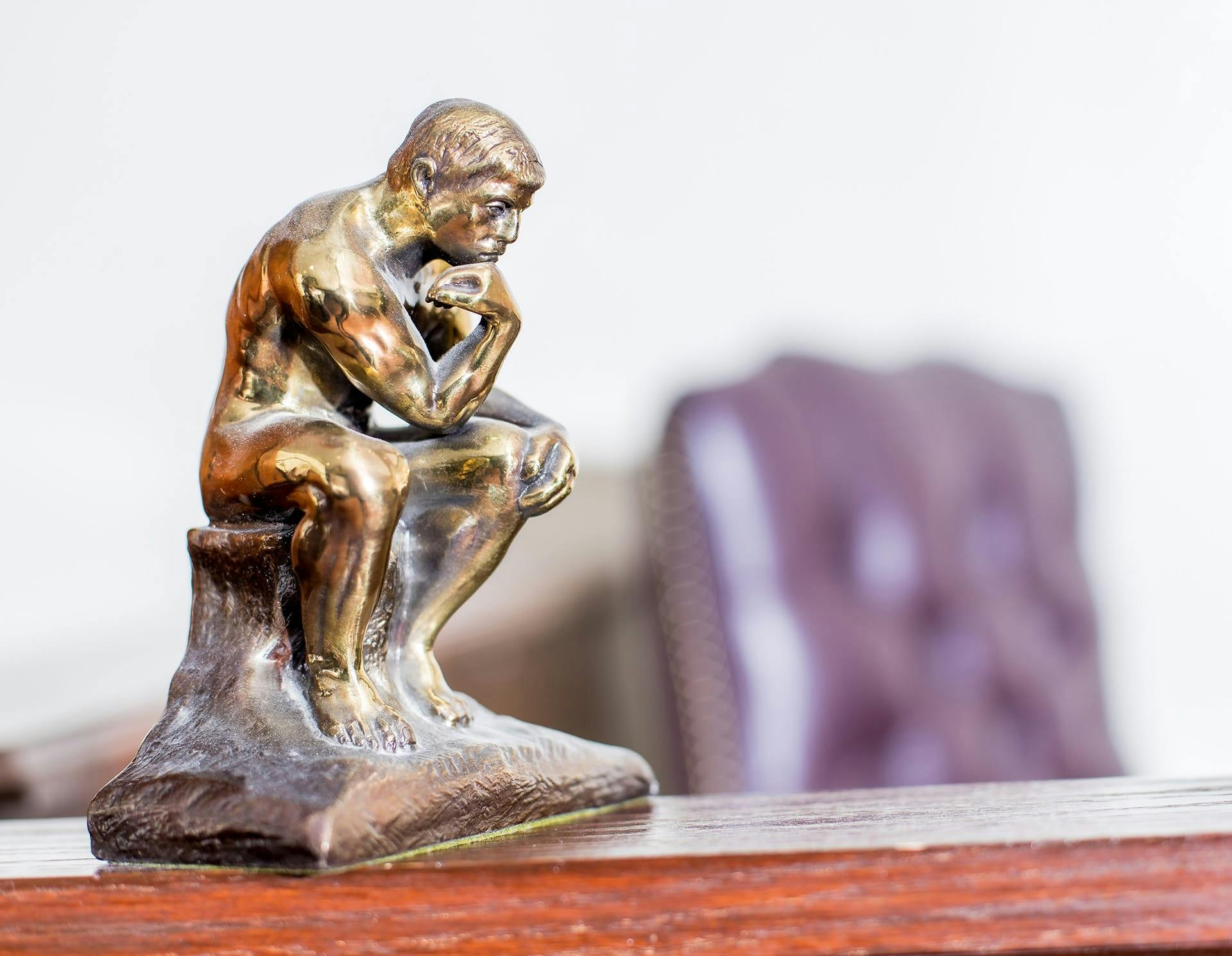 The thinking man statuette