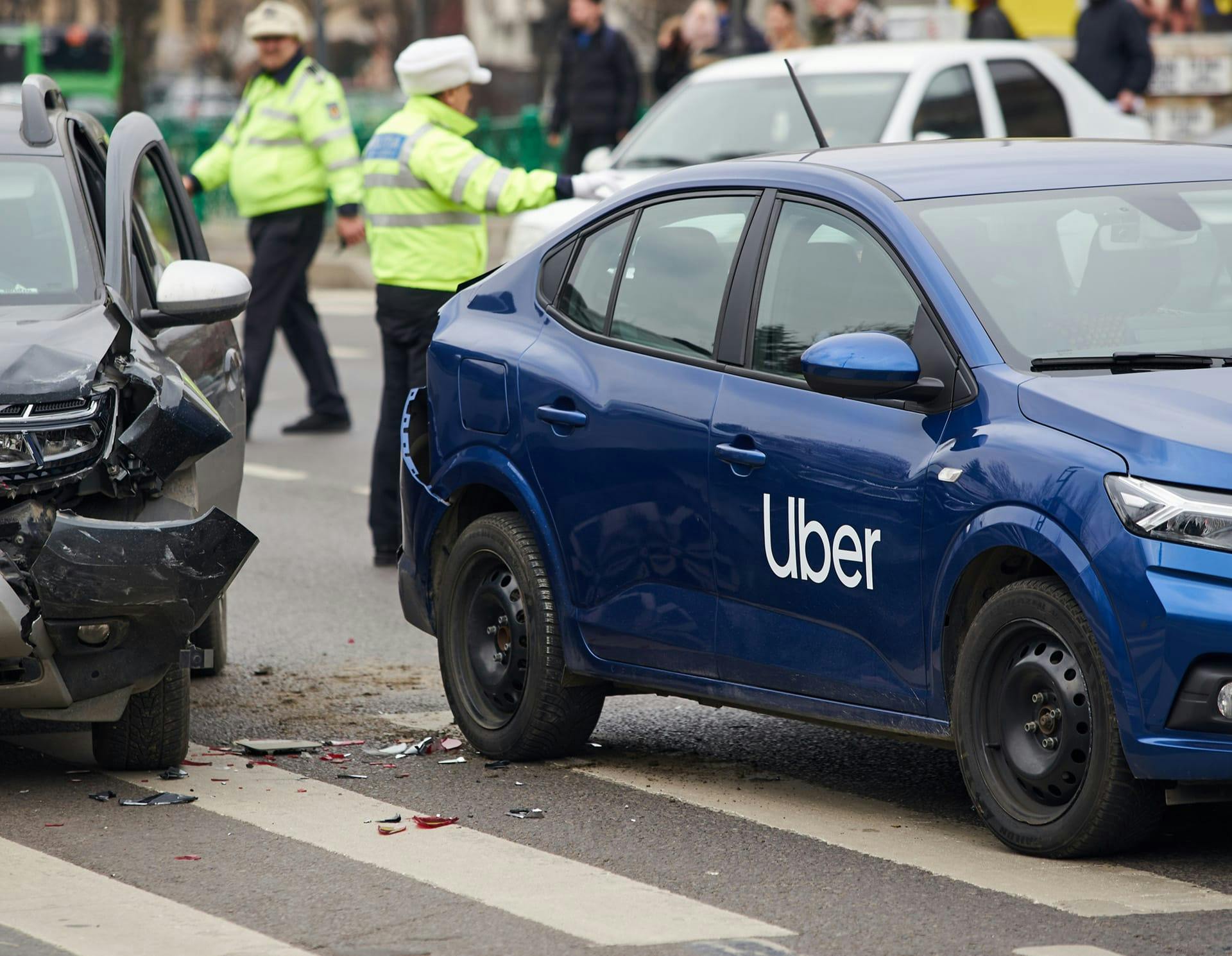 Uber in car accident