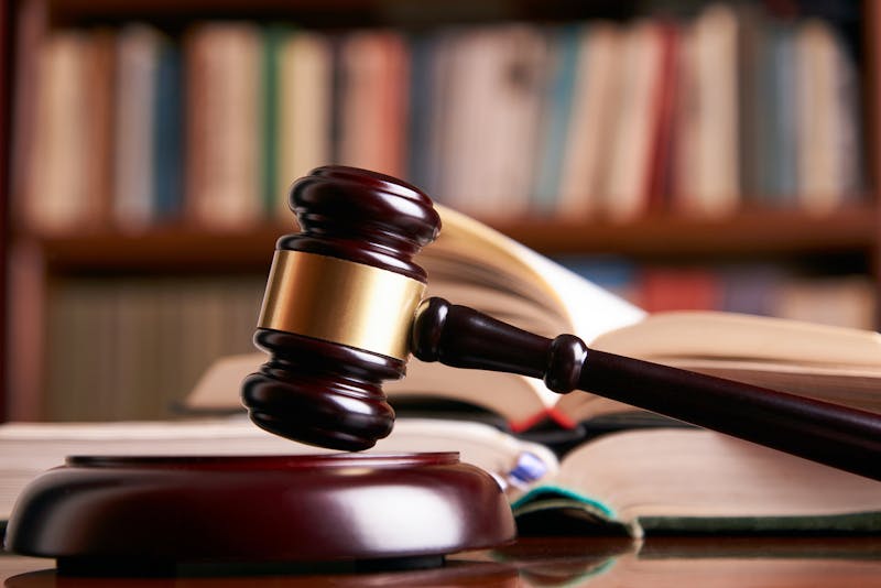Closeup of a gavel.