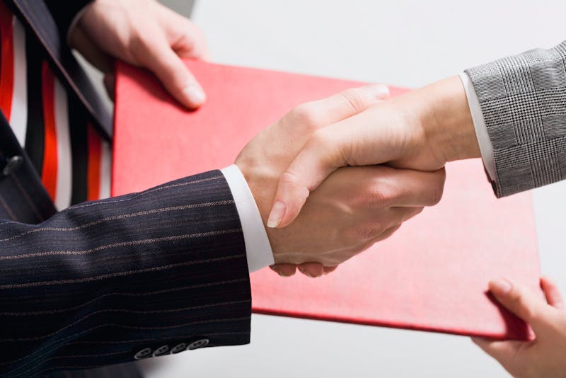 People shaking hands