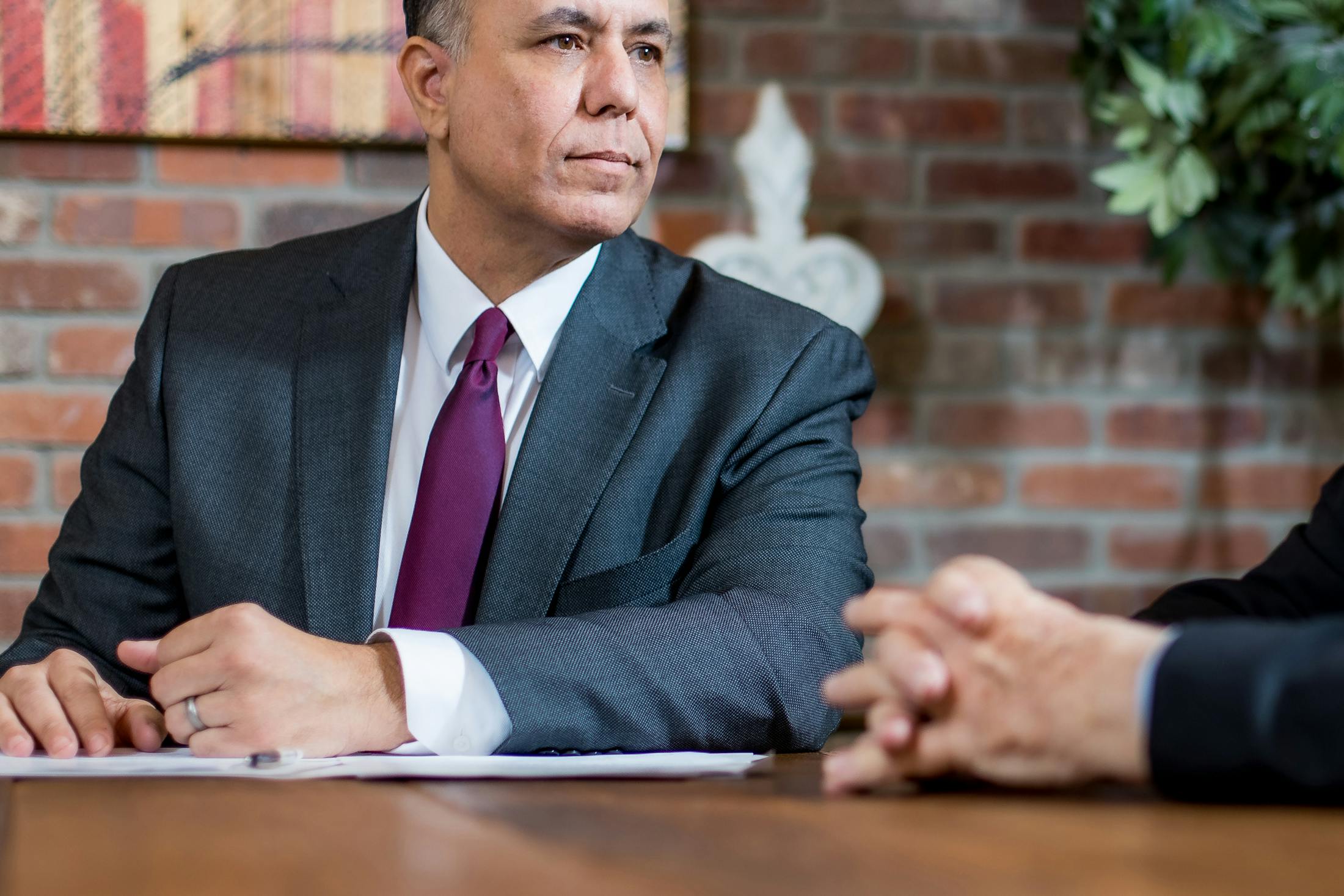 Lawyers at conference table