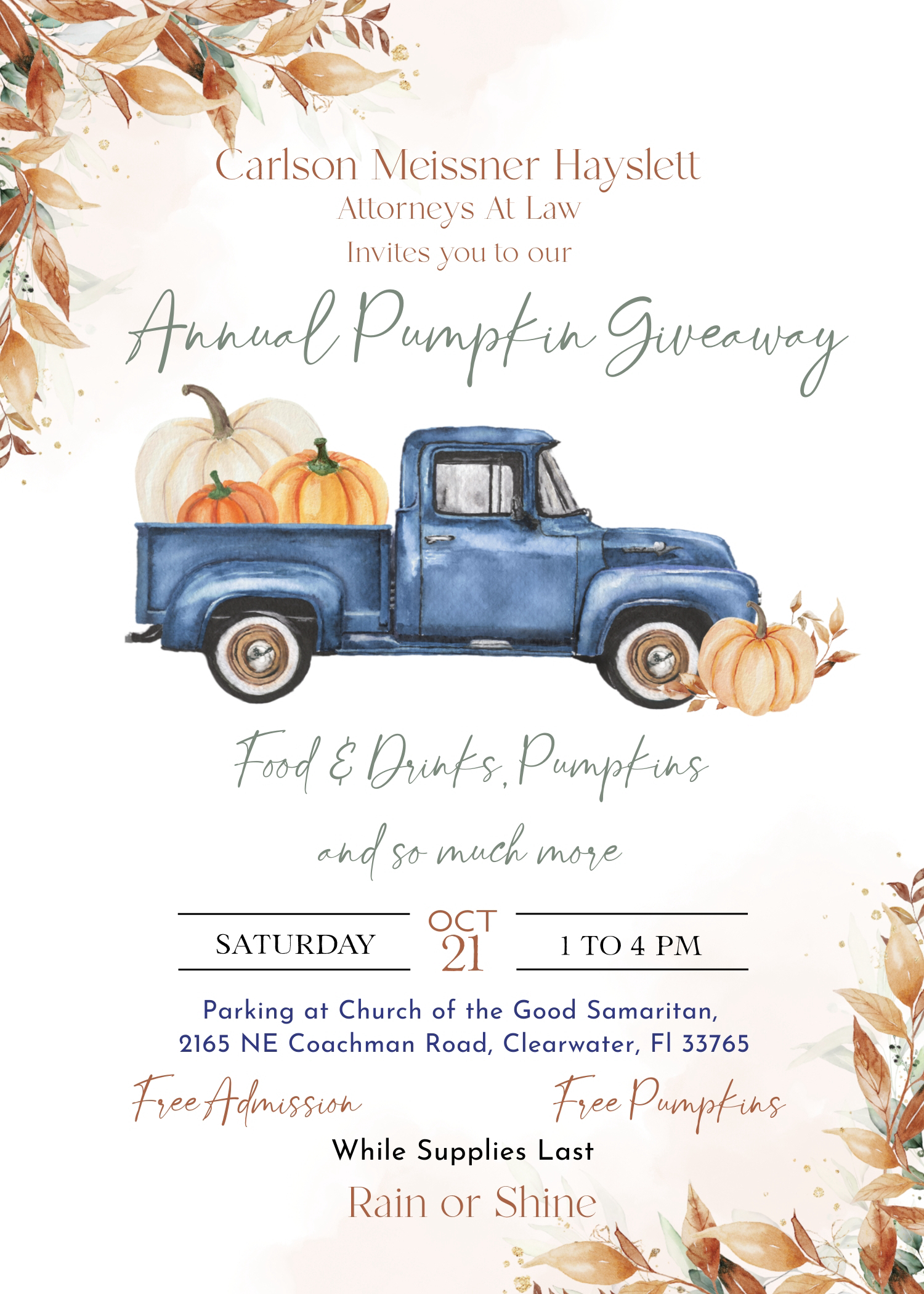 pumpkin giveaway announcement