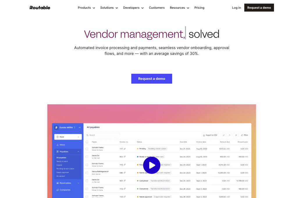 Routable Homepage Hero