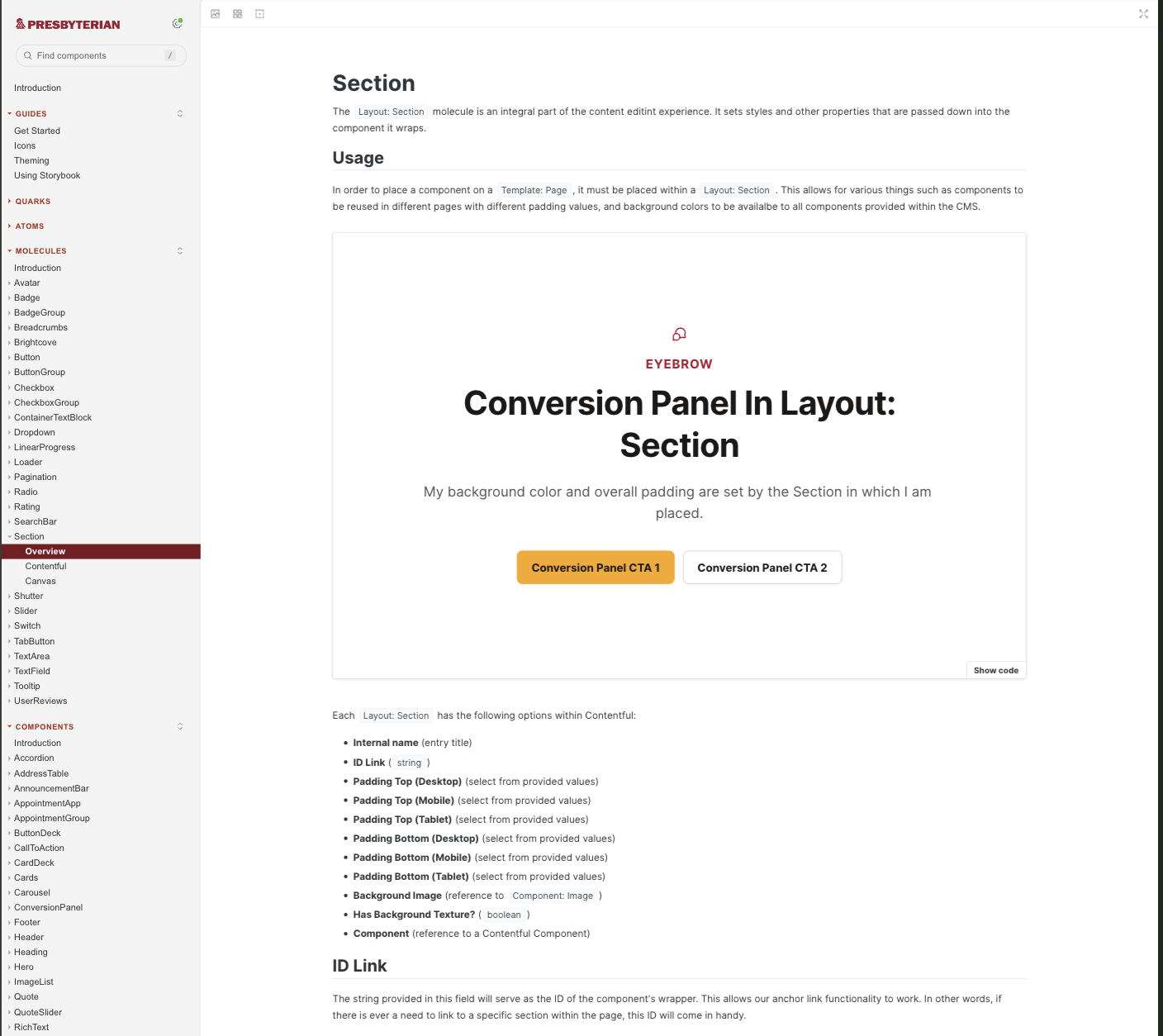 Example documentation instance