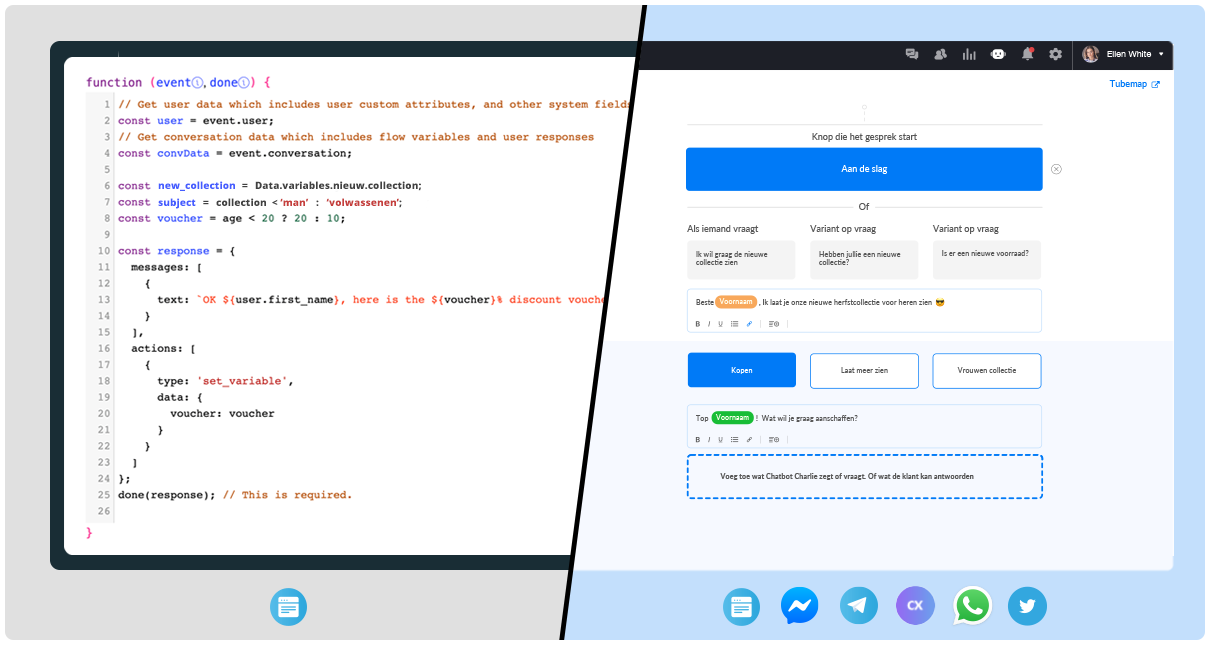 Chatbot platform versus programmeren