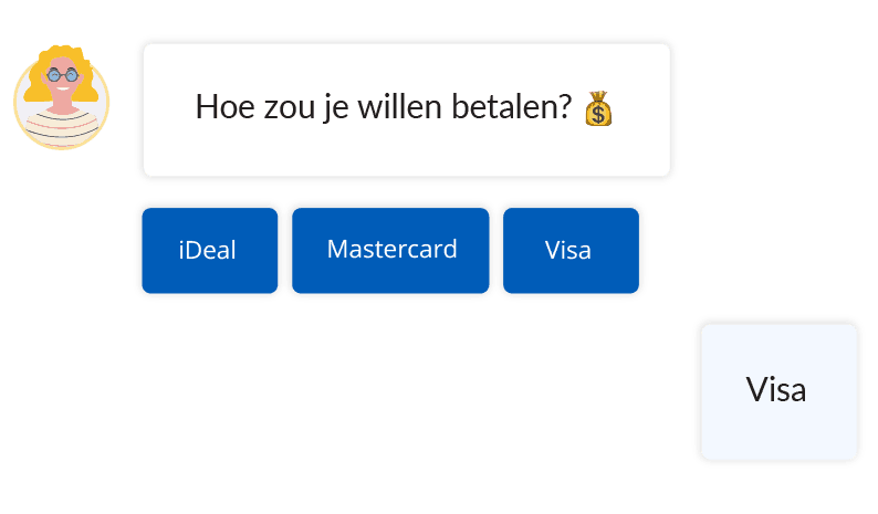 Betaalproces via chat