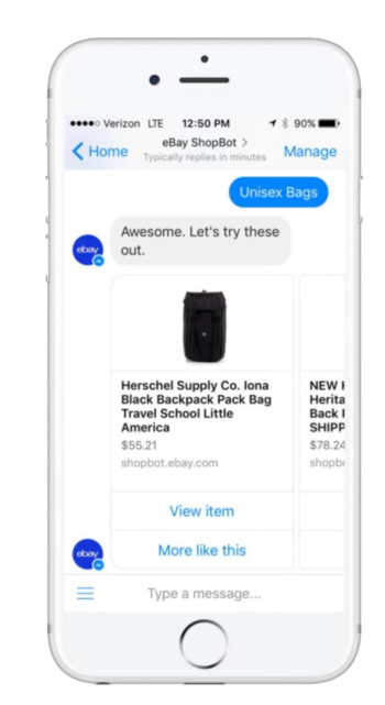 Chatbot Ebay
