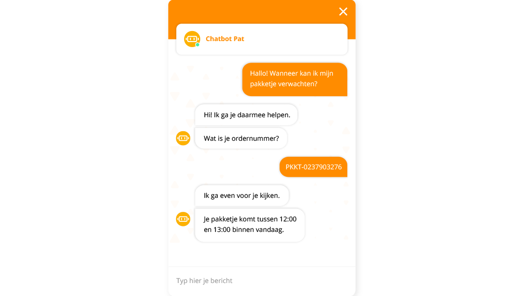 Chatbot Pat helpt klanten nog beter door vrije velden