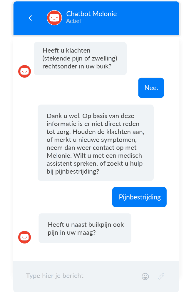 Medische chatbot gesprek 3