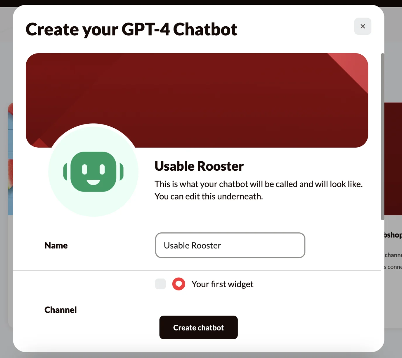 Create your chatbot