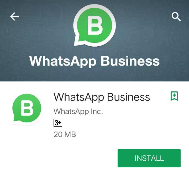 Download de Whatsapp Business App