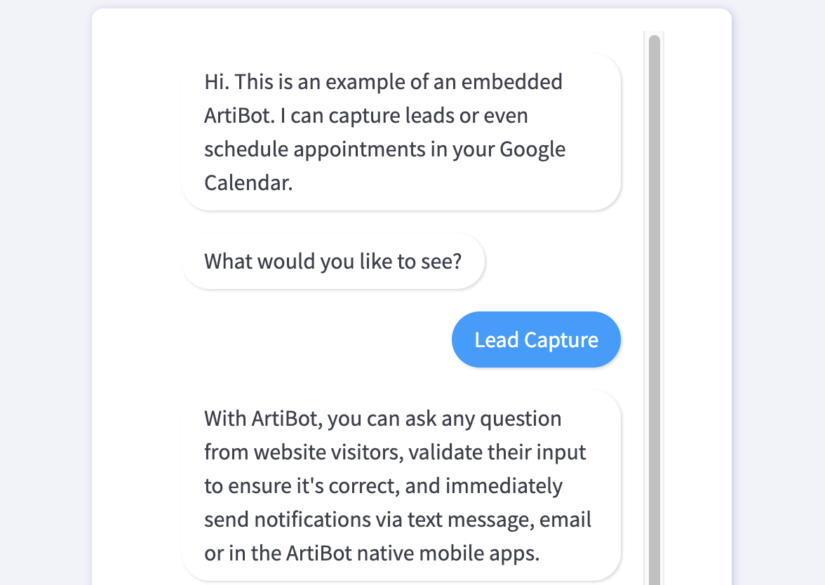 ArtiBot Chatbot For WordPress