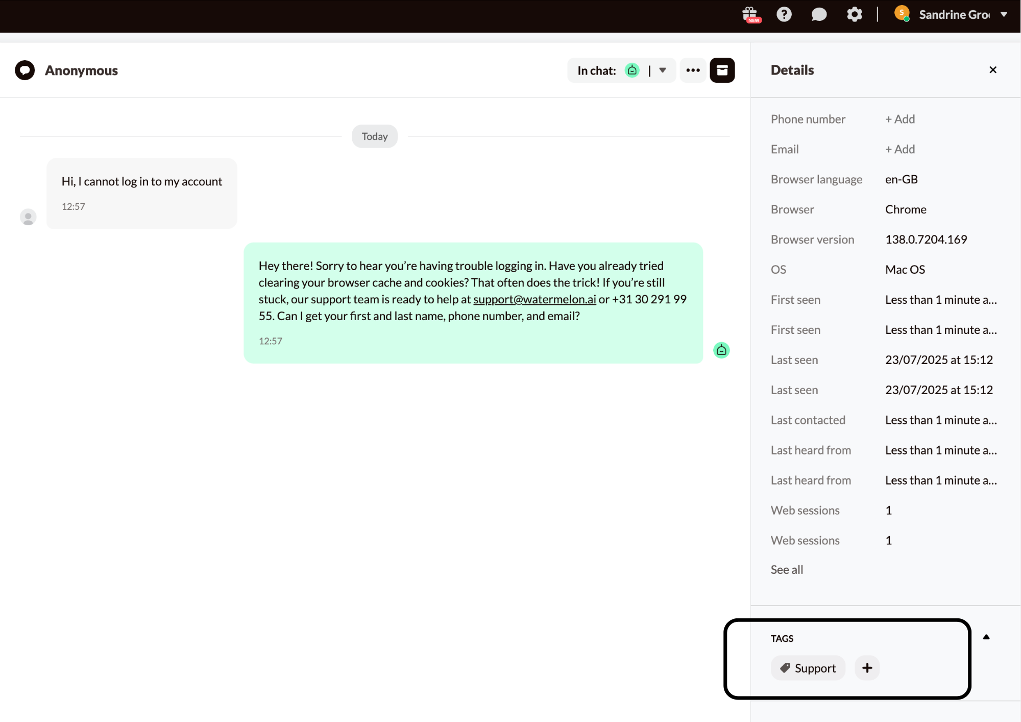 automated tags