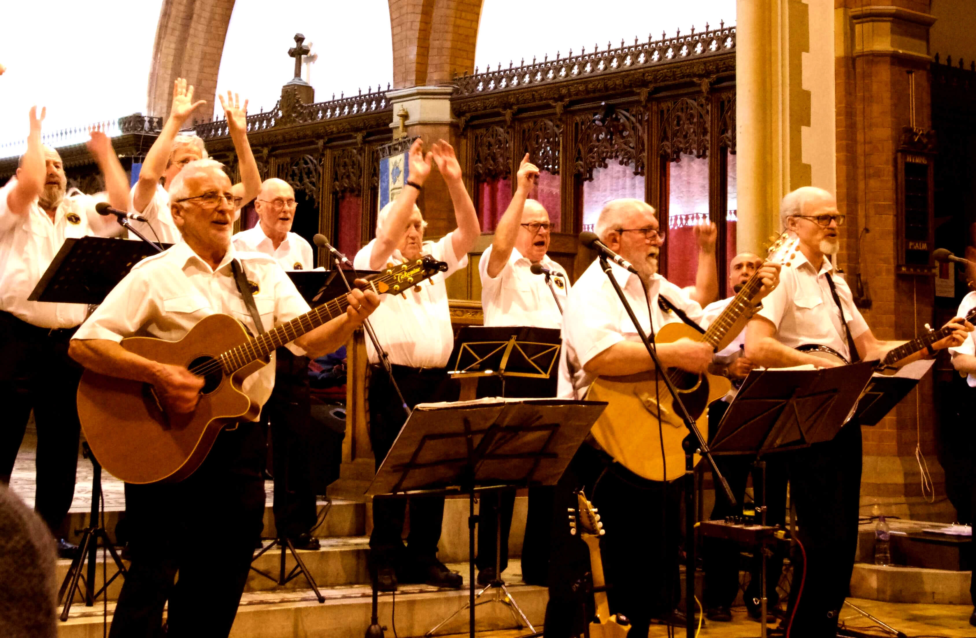 The Shantymen at a concert