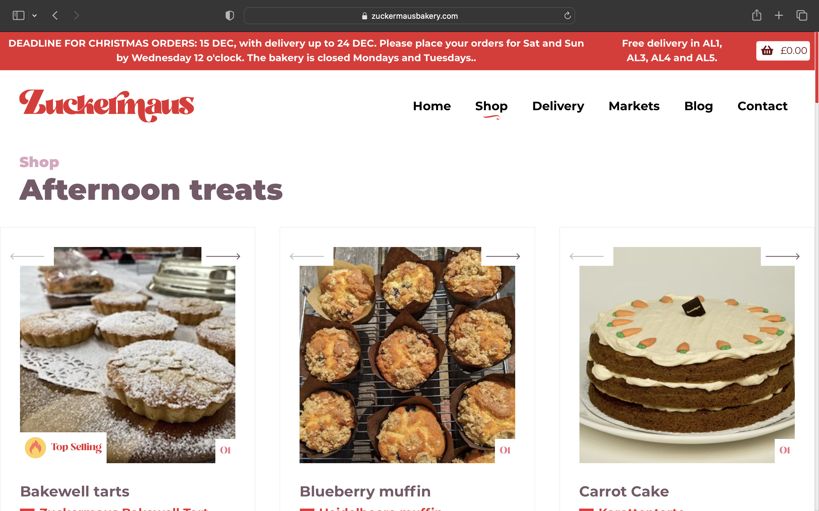 Zuckermaus Bakery screenshot