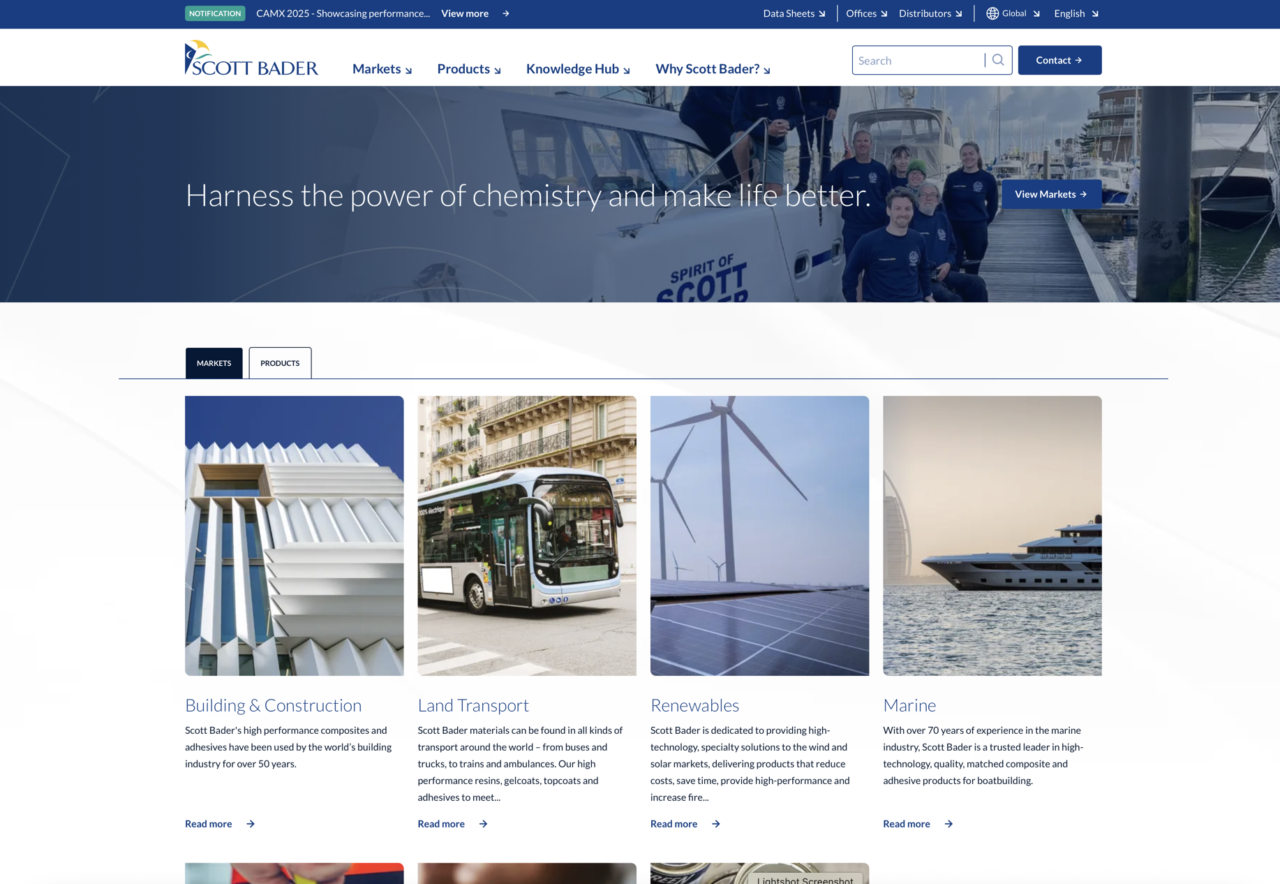 Screenshot of ScottBader.com