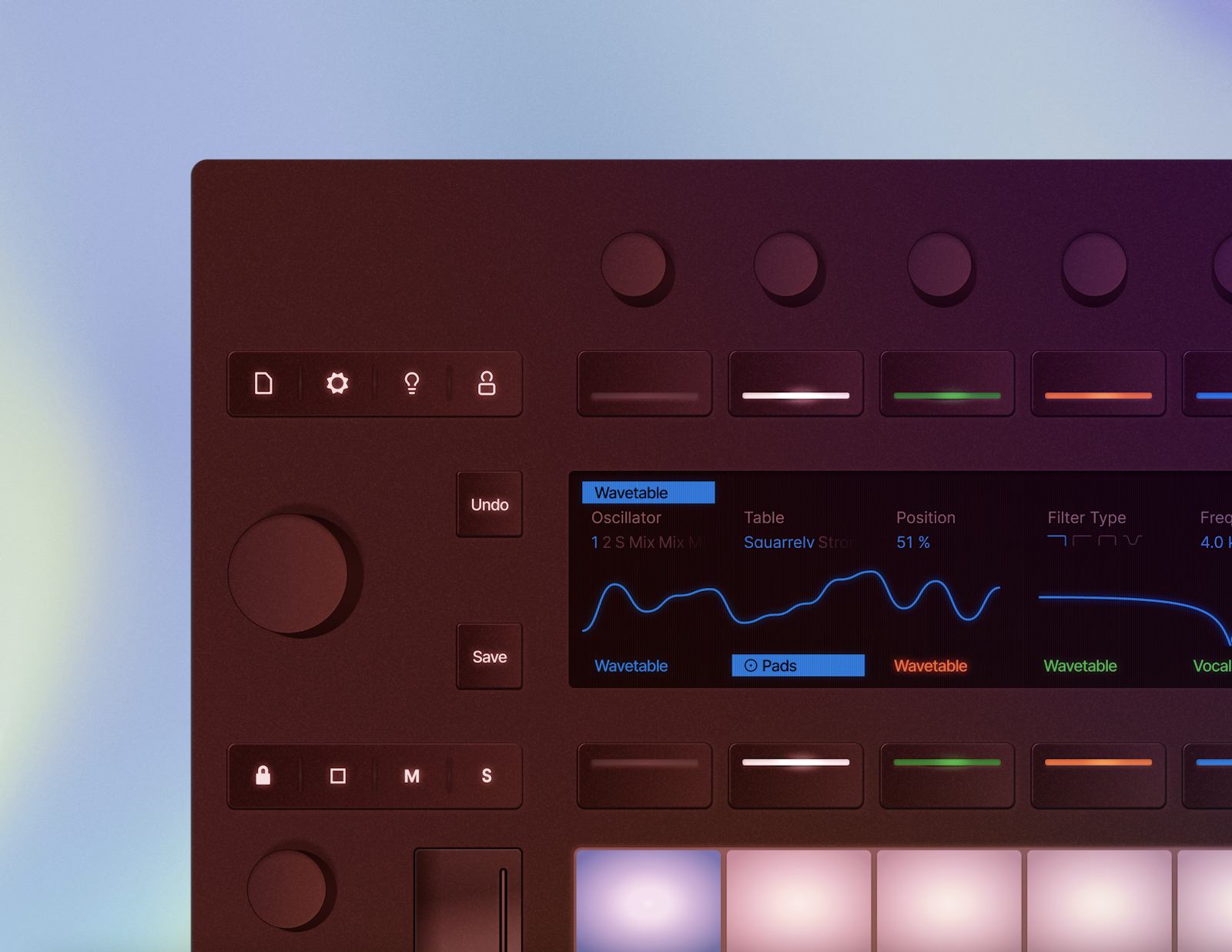 Ableton Push 3 recreated in Figma