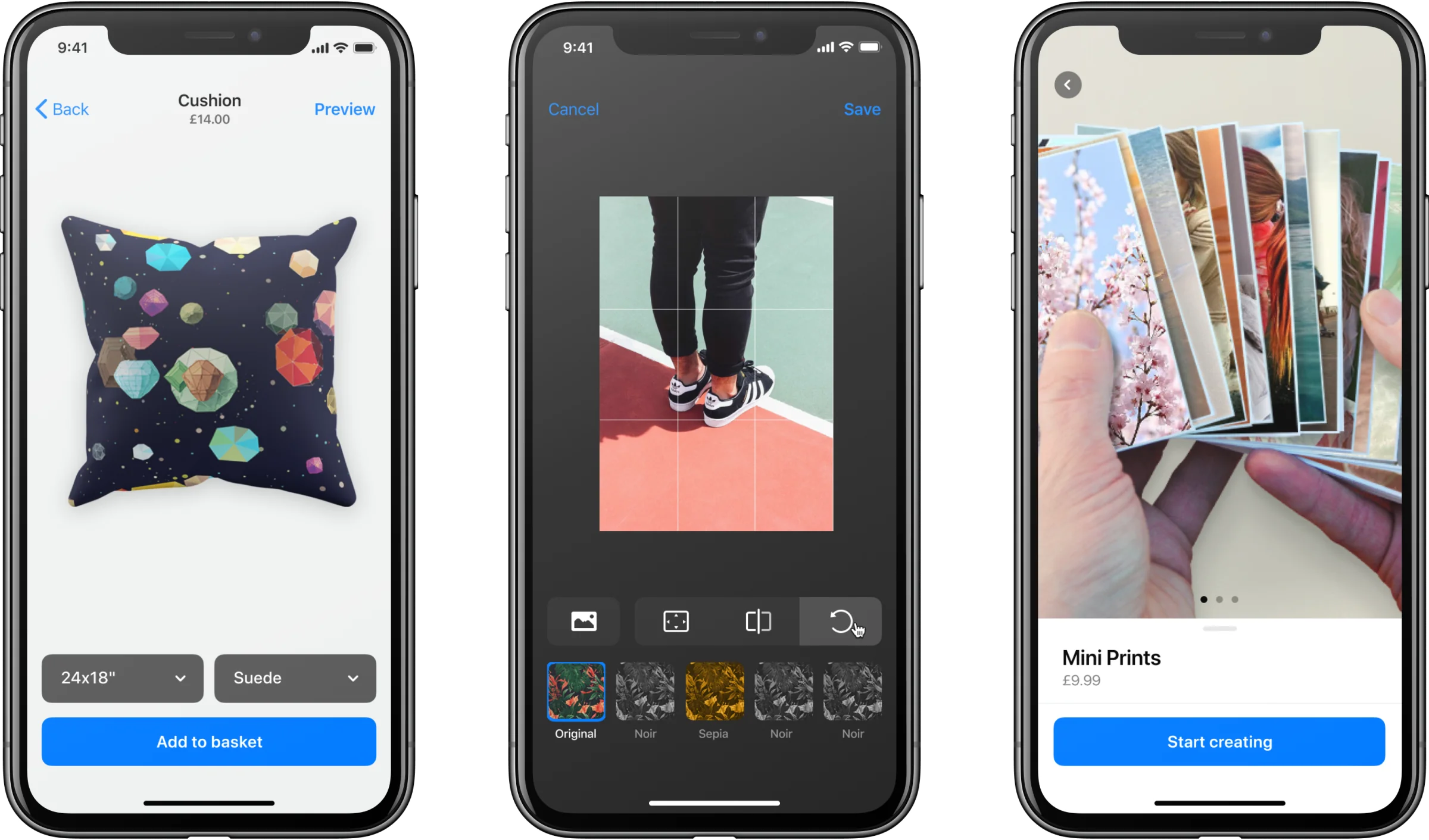 Print on demand platform and editor for Kite