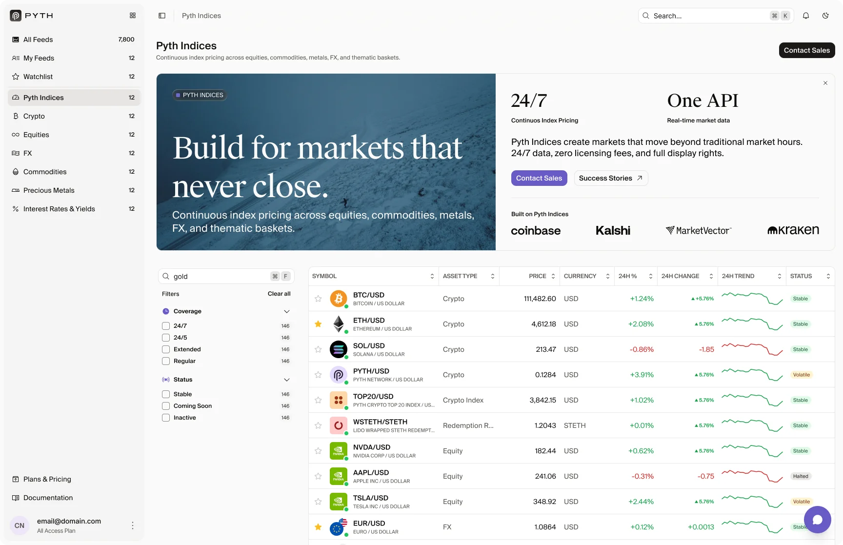 Pyth Terminal for Pyth Network