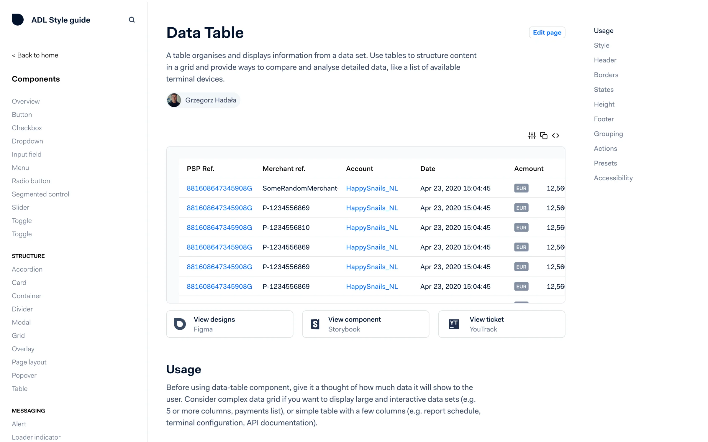 Better Data Tables for ADL for Adyen
